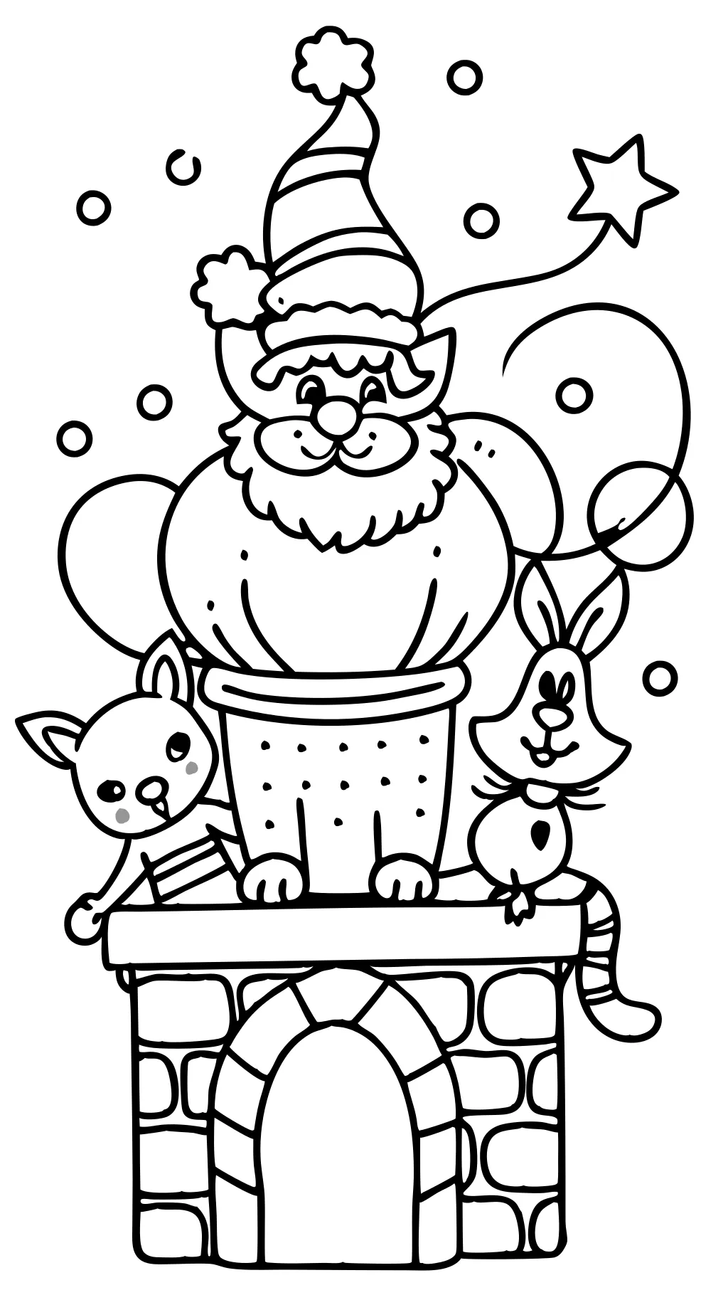 coloriages de Noël drôles